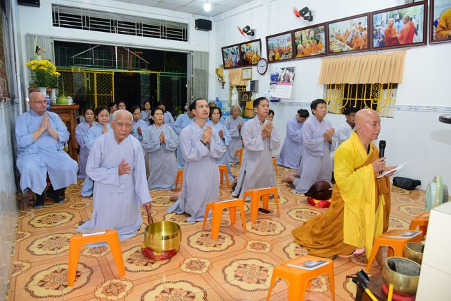 Repentant Ceremony at Minh Chat  ashram in Can Tho